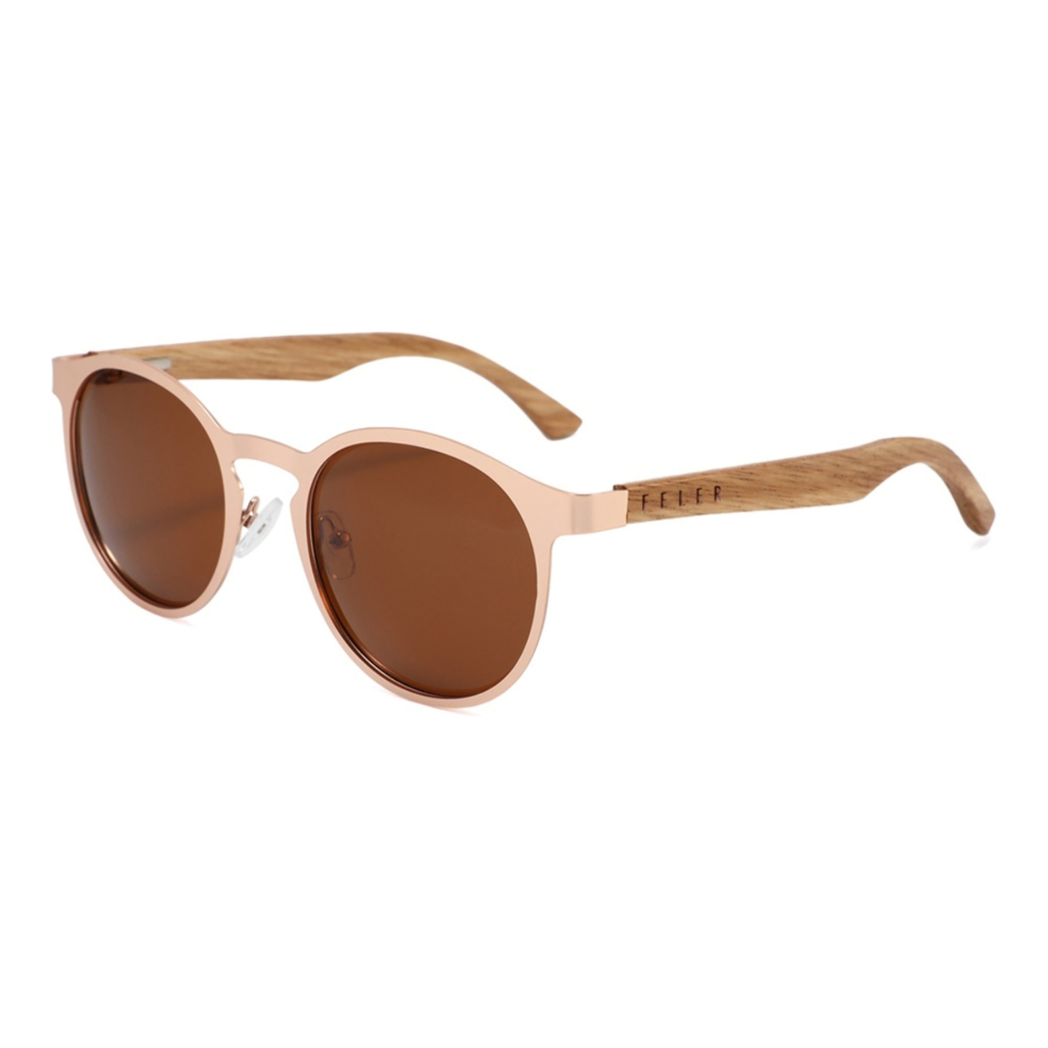 Gafas de Sol Feler 1513-2 Polarizadas de Madera Unisex 60 mm