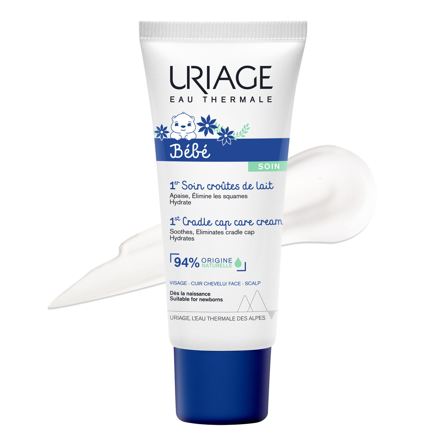Bébé - 1er Soin Croûtes de Lait - Apaise, Élimine Les Squames & Hydrate 40 ml
