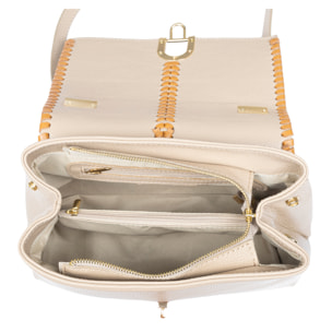 Ballabio borsa tote donna. Pelle autentica Dollaro.