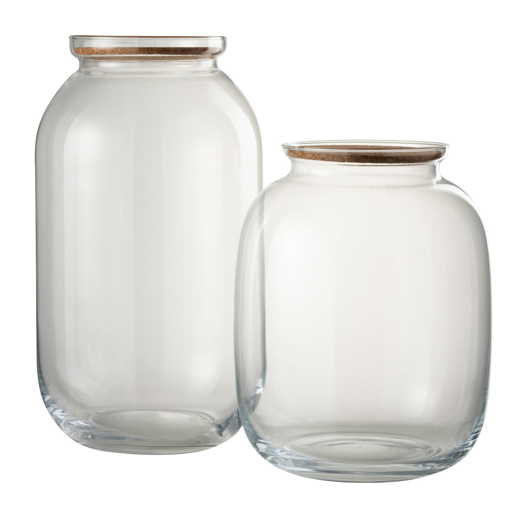 J-Line pot de conservation Roxy - verre - transparent - large