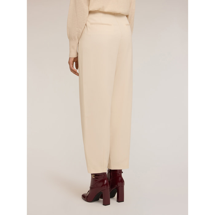 Motivi - Pantalones balloon en poliviscosa - Beige