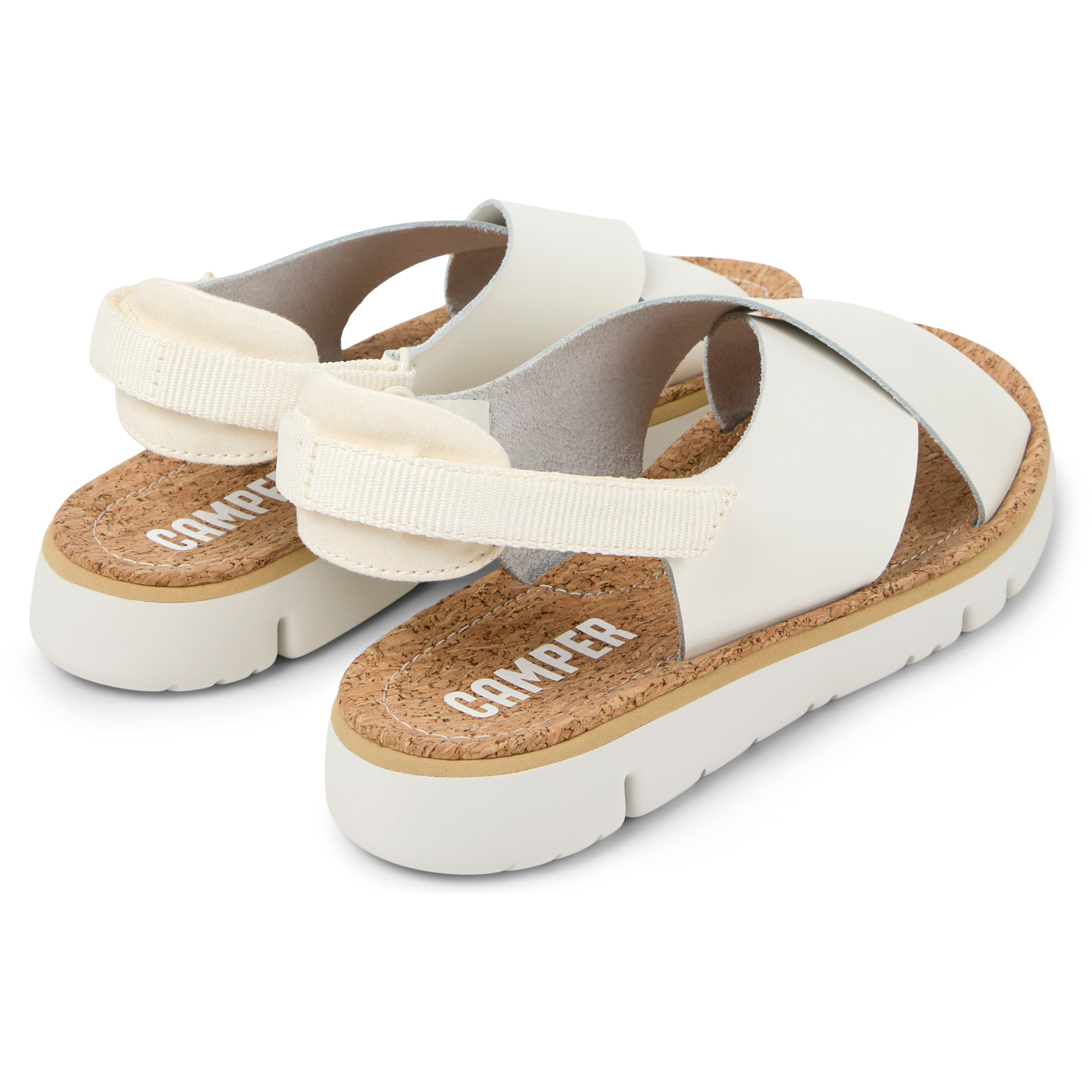 Sandali - CAMPER Oruga Sandal - Bianco - Pelle liscia