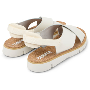 Sandali - CAMPER Oruga Sandal - Bianco - Pelle liscia