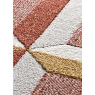 AMARA Alfombra geométrica con relieve caldera, varias medidas disponibles.