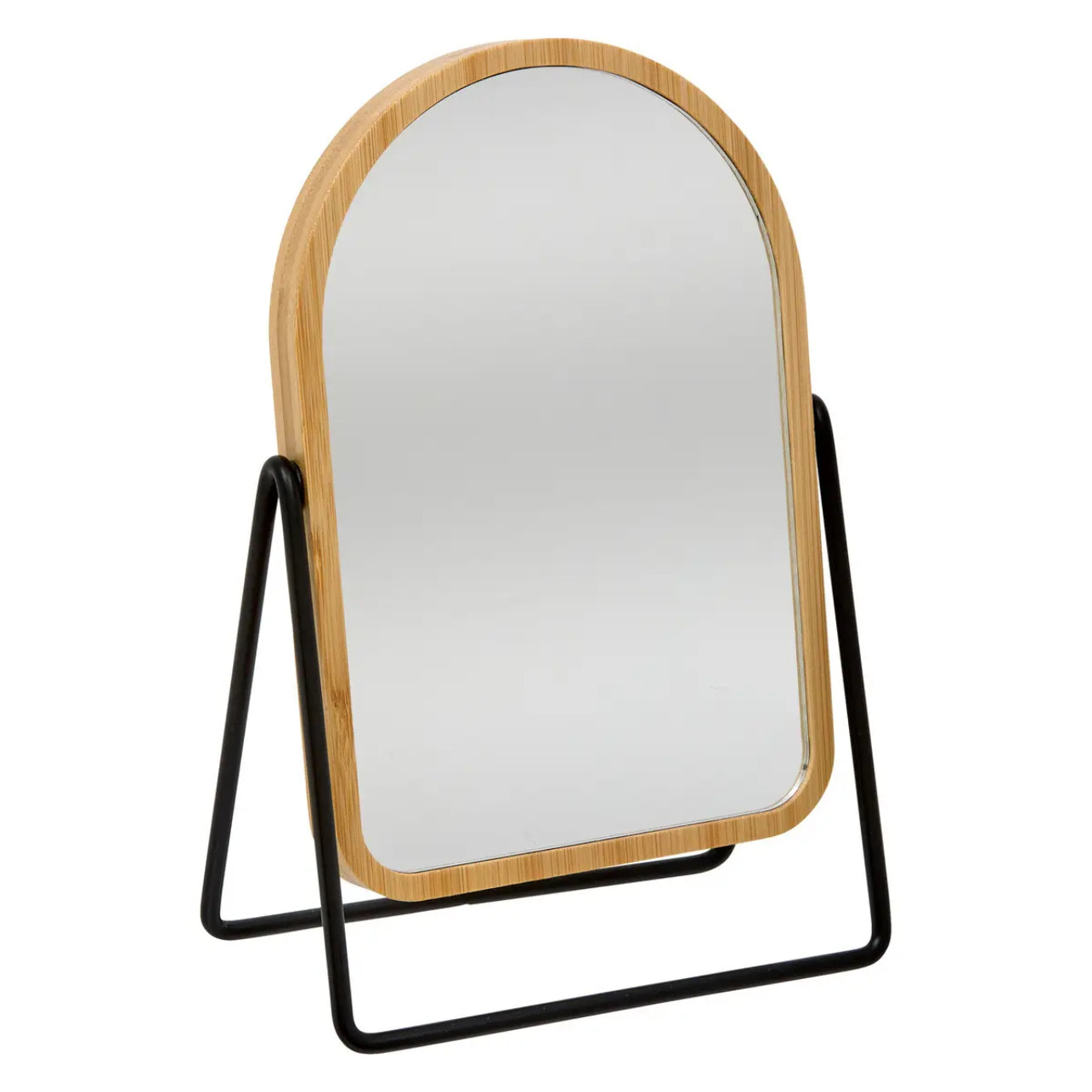 Miroir balançoire avec pieds D22cm bambou