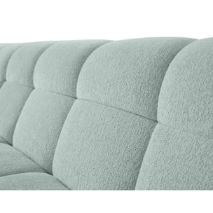 Ray - canapé d'angle gauche - 4 places - en tissu texturé - Bleu