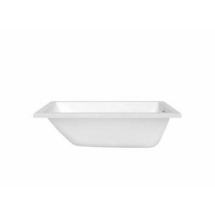 Aurum 150x80 cm baignoire rectangulaire en acrylique, orientation gauche et droite, sans pieds, blanc (SATVAUR150)