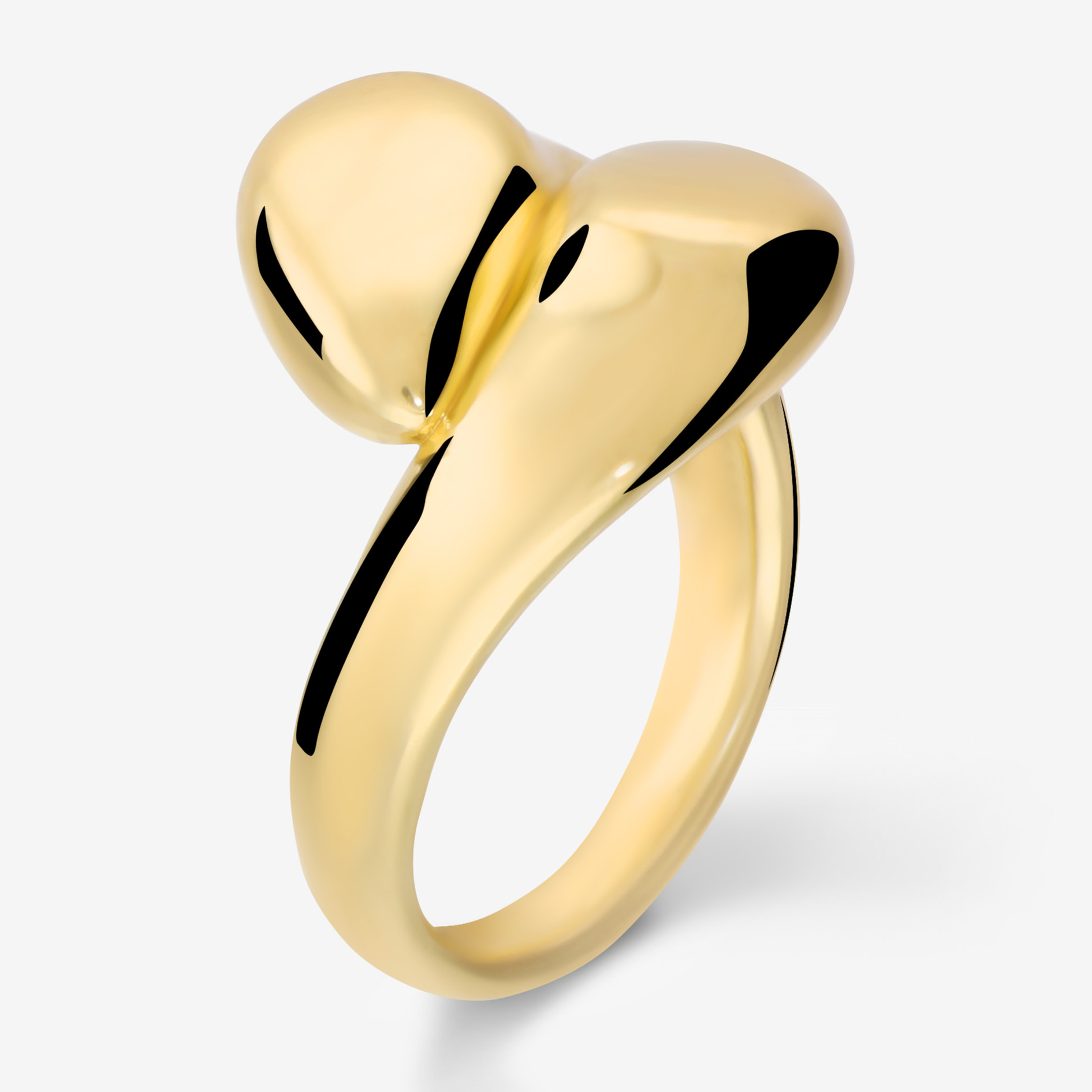 Anello Contrarié Lucido a Scudo