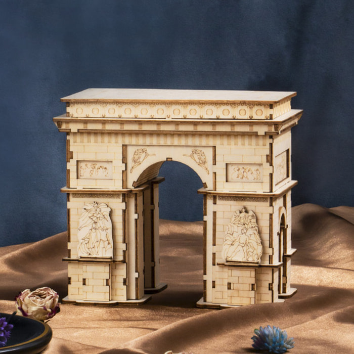 Arco del Triunfo. Maqueta 3D realista con gran detalle, 118 piezas