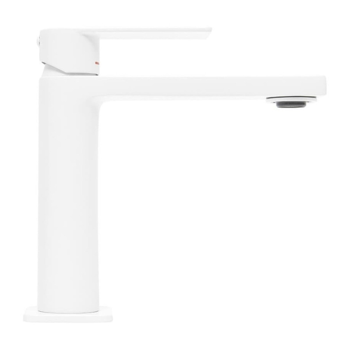 B-Way mitigeur de lavabo sur pied à levier, sans vidage, blanc mat (SATBSBW271B)