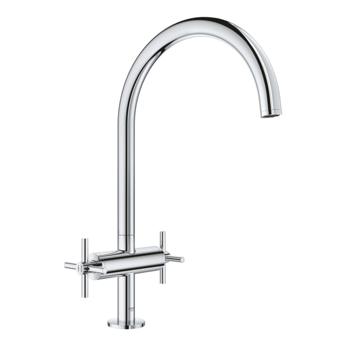 GROHE Mitigeur évier cuisine 2 poignées Atrio 30362000