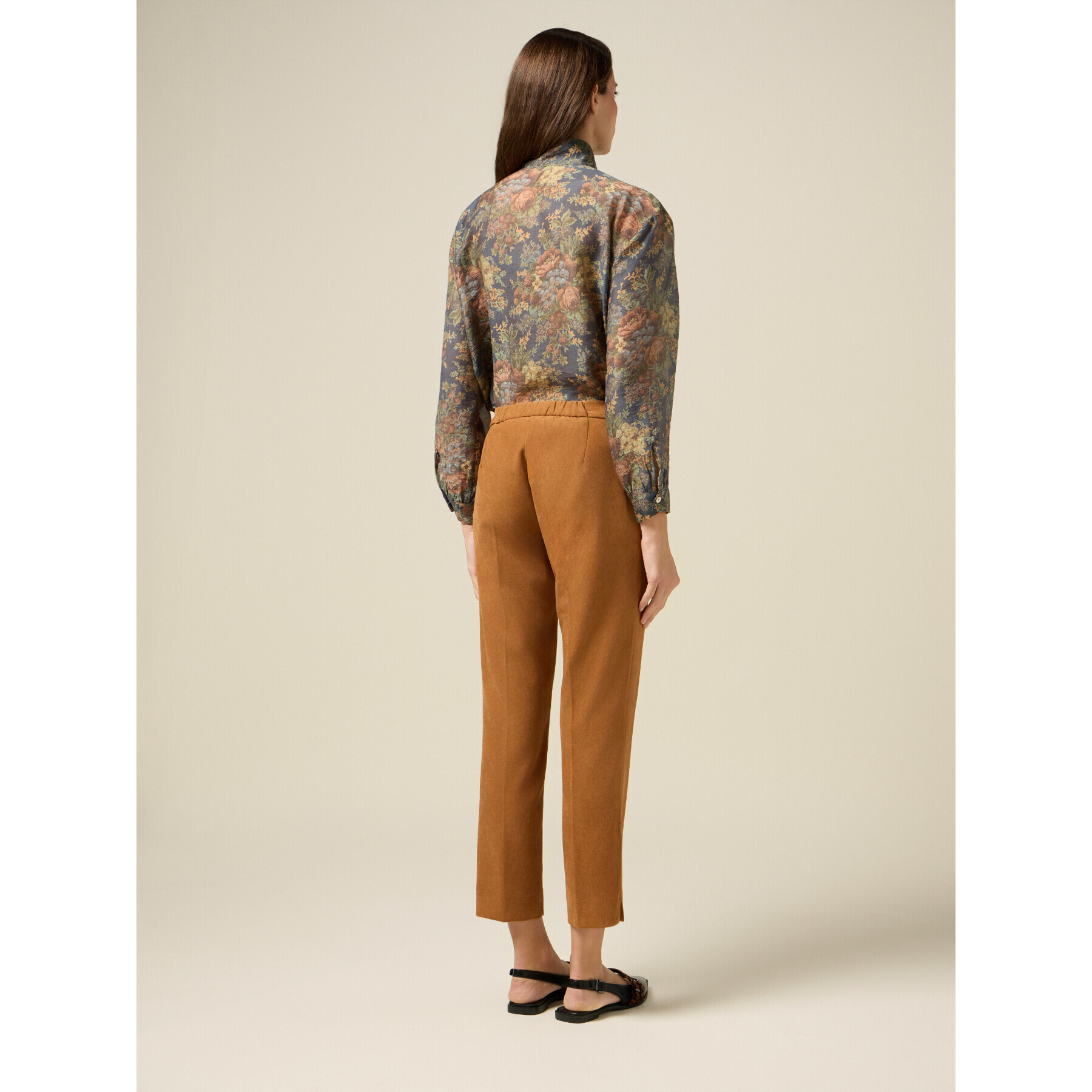 Oltre - Pantalones regular de pana - Beige