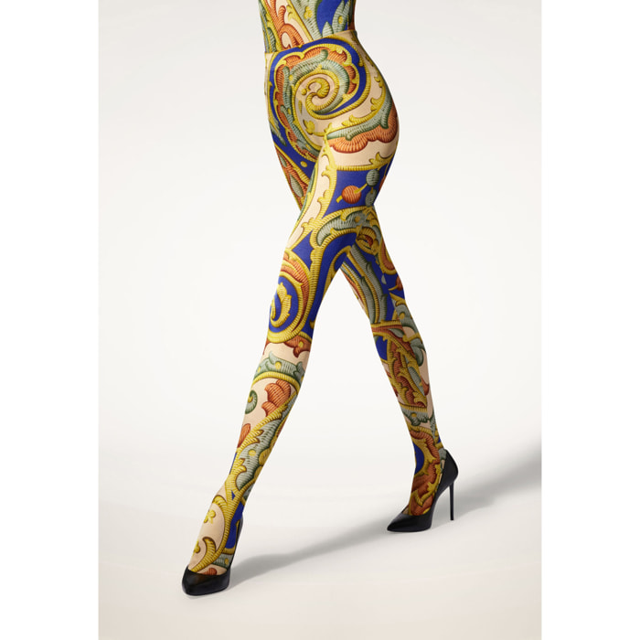 Collant Paisley Baroque Tights