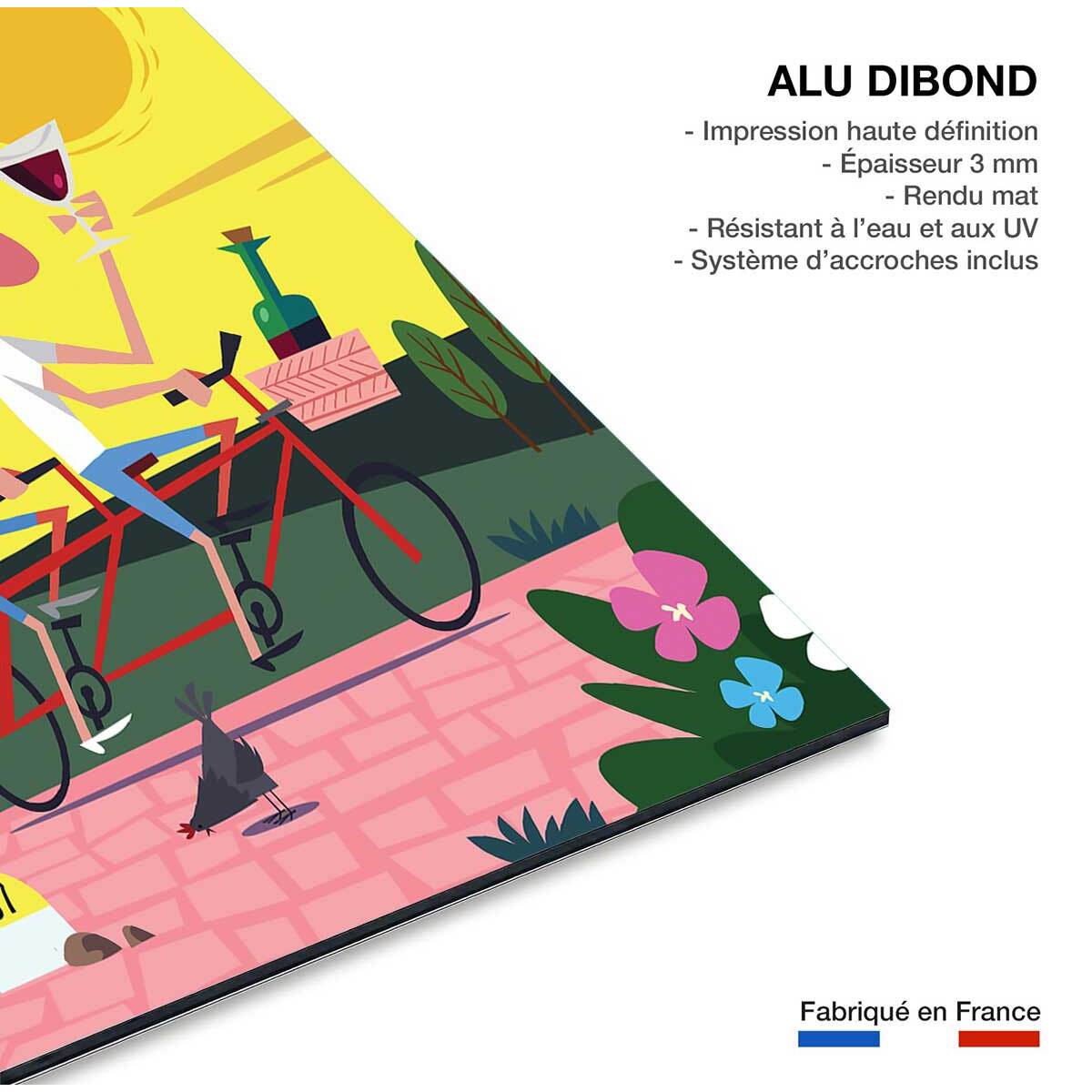 Tableau vive la provence Tableau alu Dibond