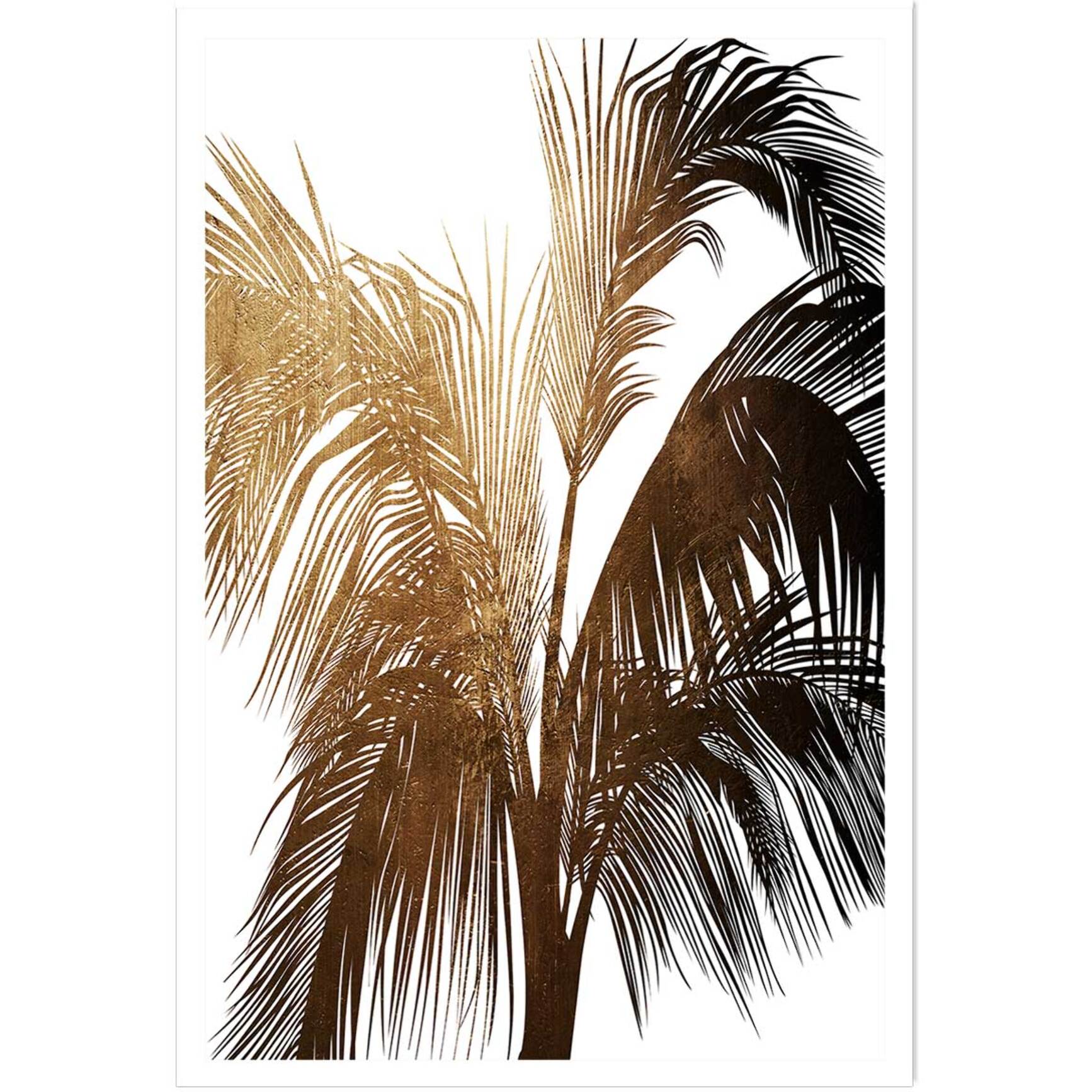Poster tropicale palme de bronze Affiche seule