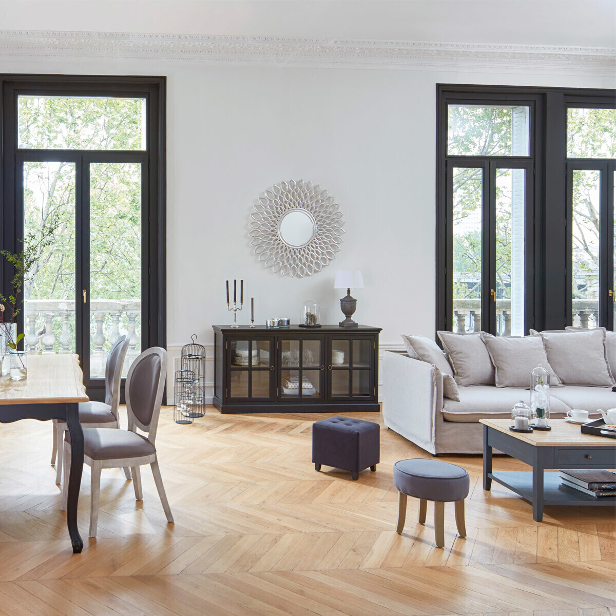 Tabouret "Adriel" noir