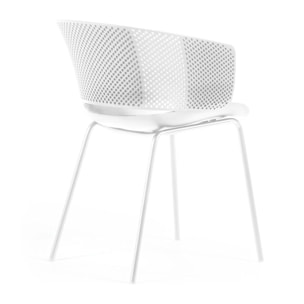 Silla 100% de exterior Yeray blanco