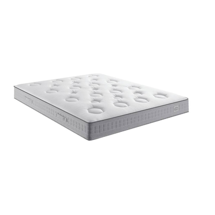 Ensemble FLEXION matelas H26 ressort ensachés, mi-ferme, 2 sommiers