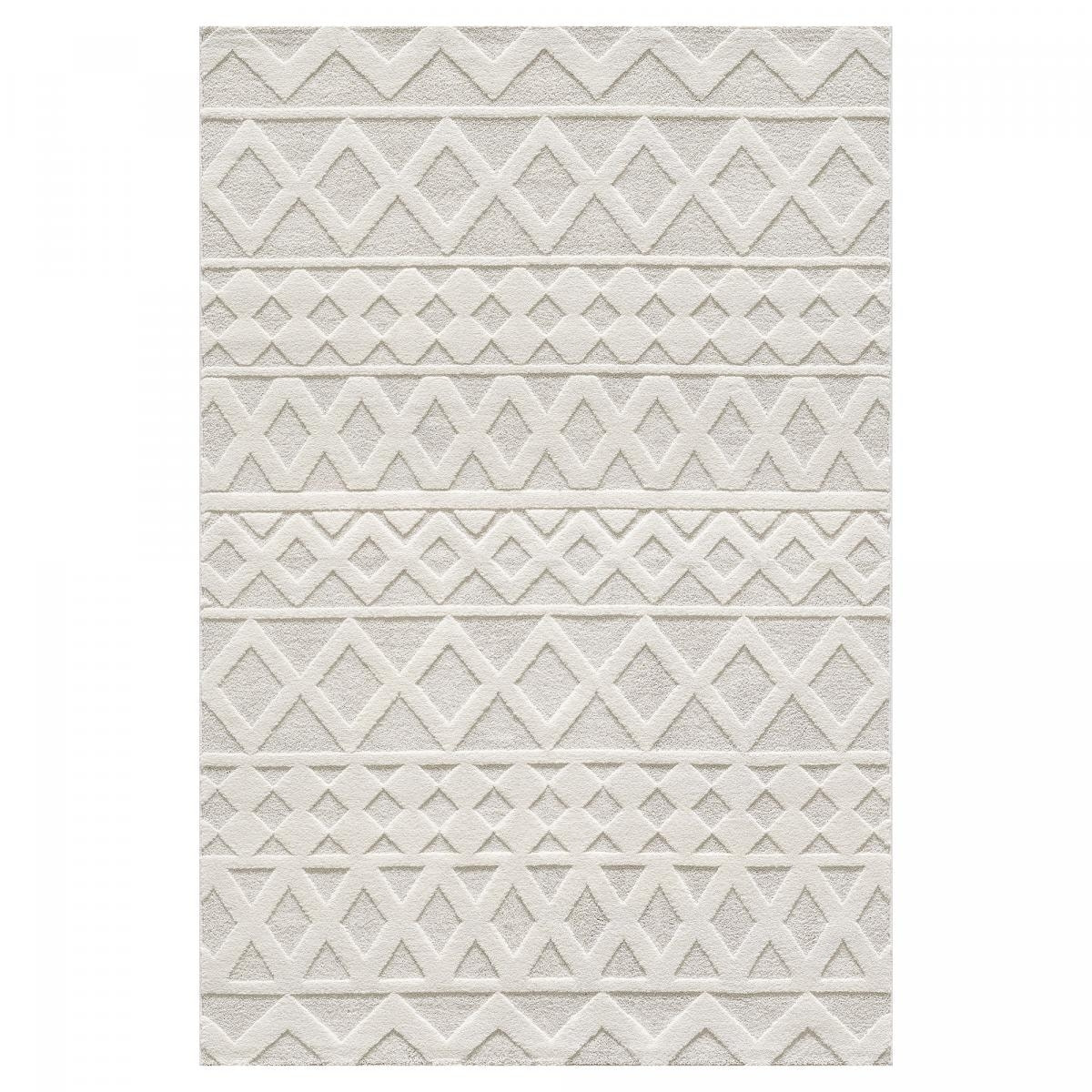 Tapis salon et chambre tissé motif simple TEMO