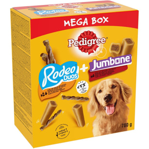 PEDIGREE Mega Box Récompenses Rodeo Duos & Jumbone Friandises pour chien 2x780g