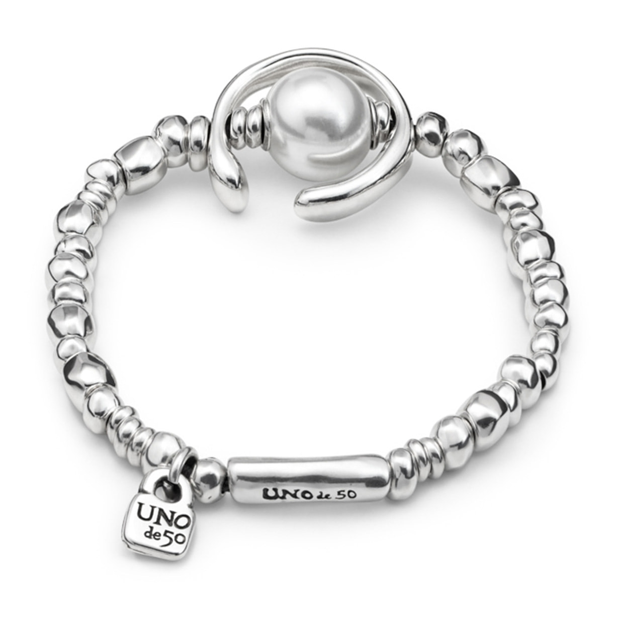 Pulsera ¡Una vuelta mas, oh oh oh! BLANCO L