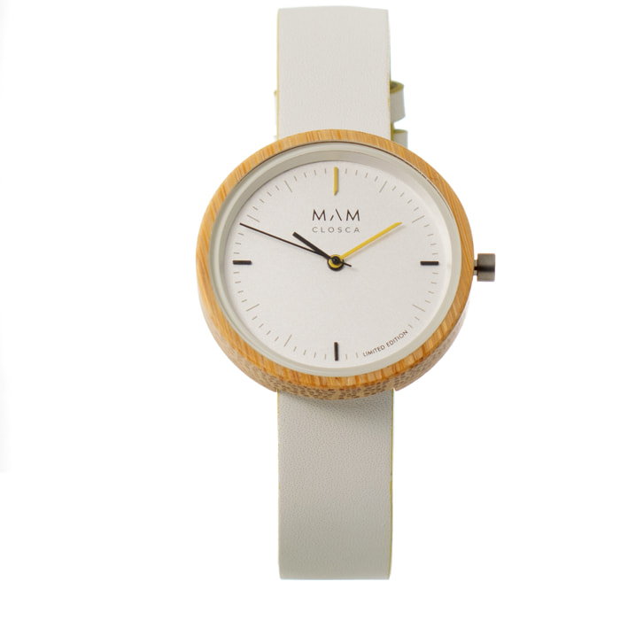 Reloj Mam MAM97 Unisex Analogico Cuarzo con Correa de Cuero