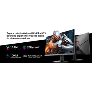 Ecran PC Gamer KOORUI G2411P 24" Full HD 200Hz IPS HDR 400