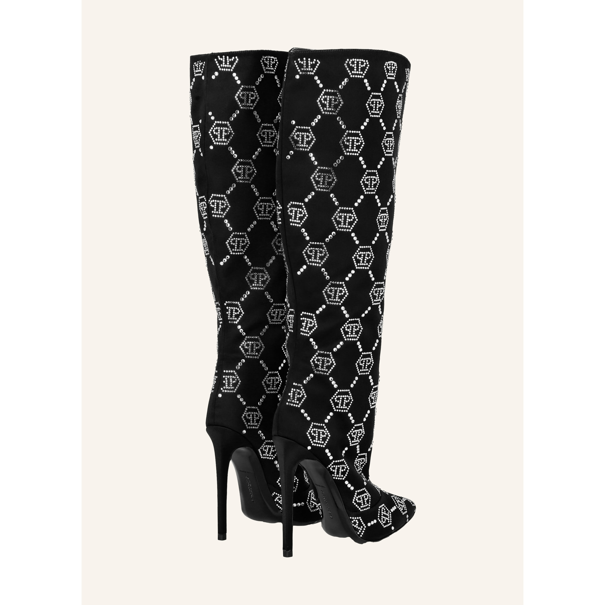 PHILIPP PLEIN Botas Tacón Medio MONOGRAM