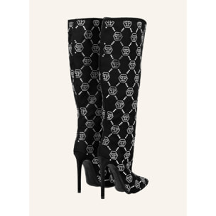PHILIPP PLEIN Botas Tacón Medio MONOGRAM