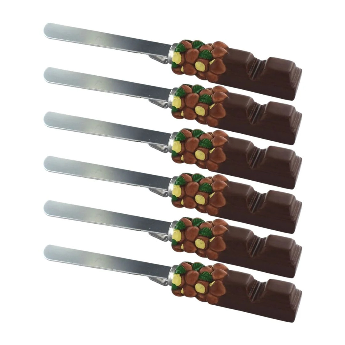 Set de 6 ustensiles de cuisine spatule à tartiner Fackelmann Display