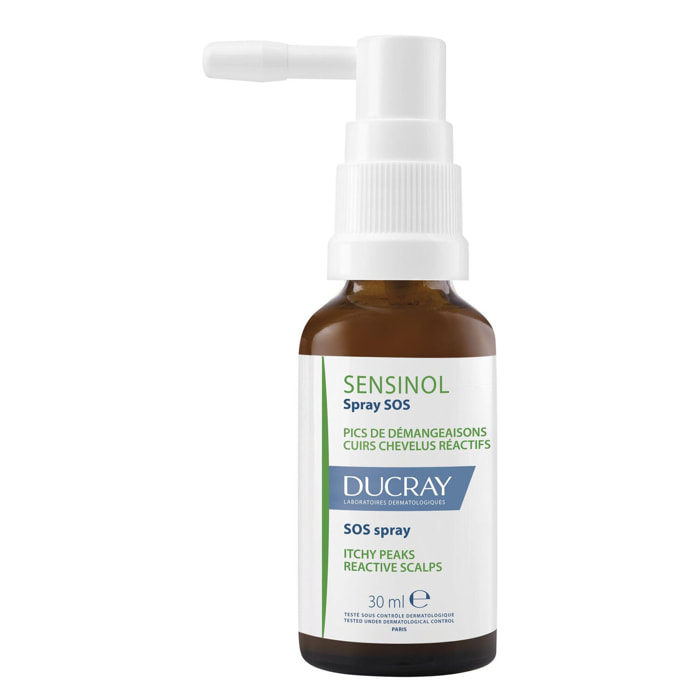 Sensinol - Spray SOS Sans Rinçage Démangeaisons Cuir Chevelu Réactif 30ml