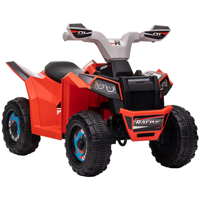 Quad électrique enfant V. max.  2,5 Km/h 6 V rouge