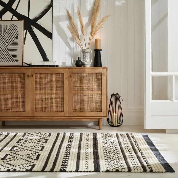 Tapis style berbere SABRI Monochrome