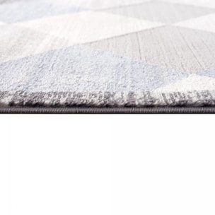 Tapis salon et chambre tissé motif géométrique LUBA