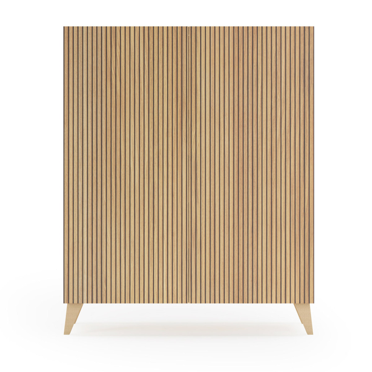 Zapatero Narvik melamina roble dorado puertas impresión vallado 109x90x27 cm