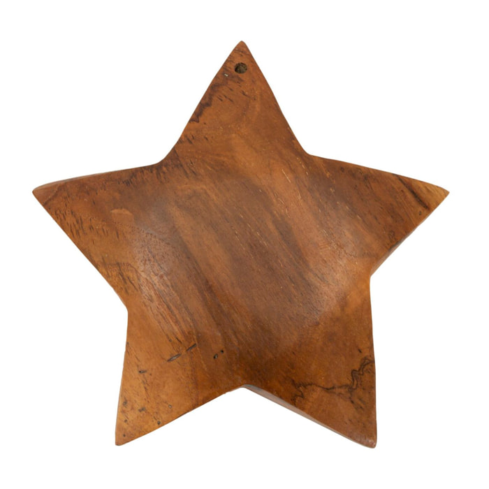 DECORAZIONE BINTANG DA APP.IN TEAK RIC. CMØ19X5 MIN2(PEZZI UNICI-NON RIP. IN SER