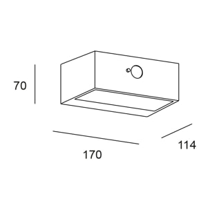 Forlight Top - Aplique Solar Exterior LED 3W. Aplique de Pared con Placa Solar para Jardín y Terraza. Blanco Cálido 3000K. Colo