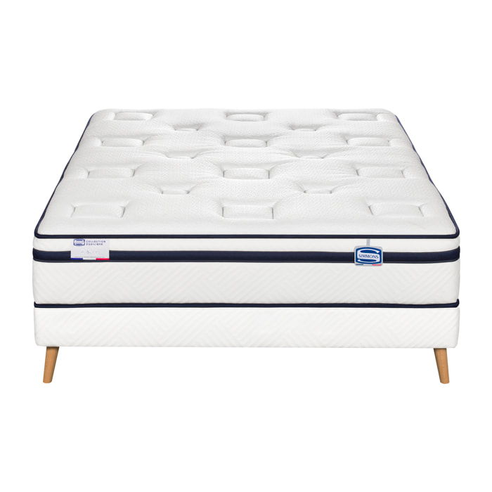 Ensemble L'INCOMPARABLE, matelas Hybride , ferme, H27 + sommier