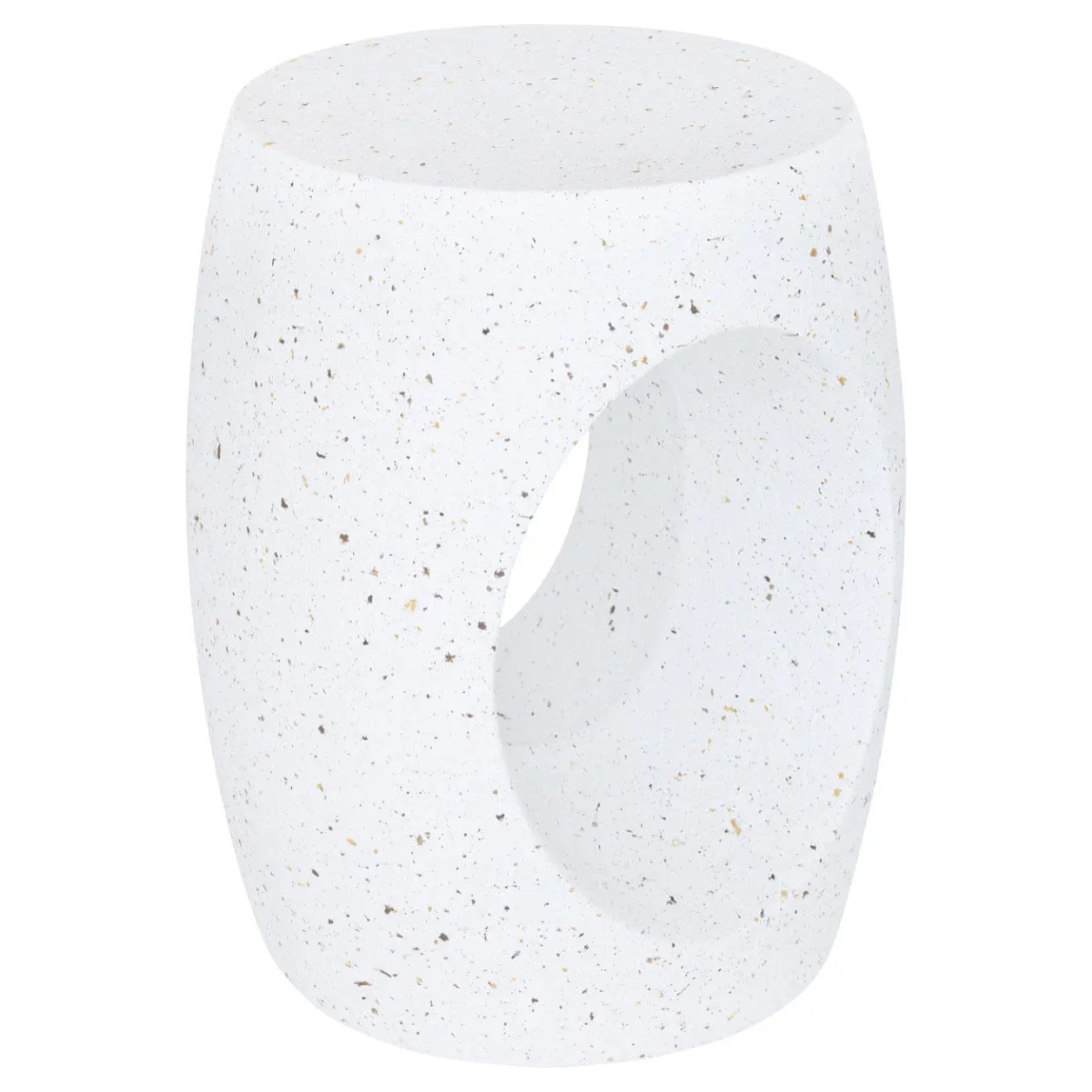 Table d'appoint Narlon 38x38x47cm blanc