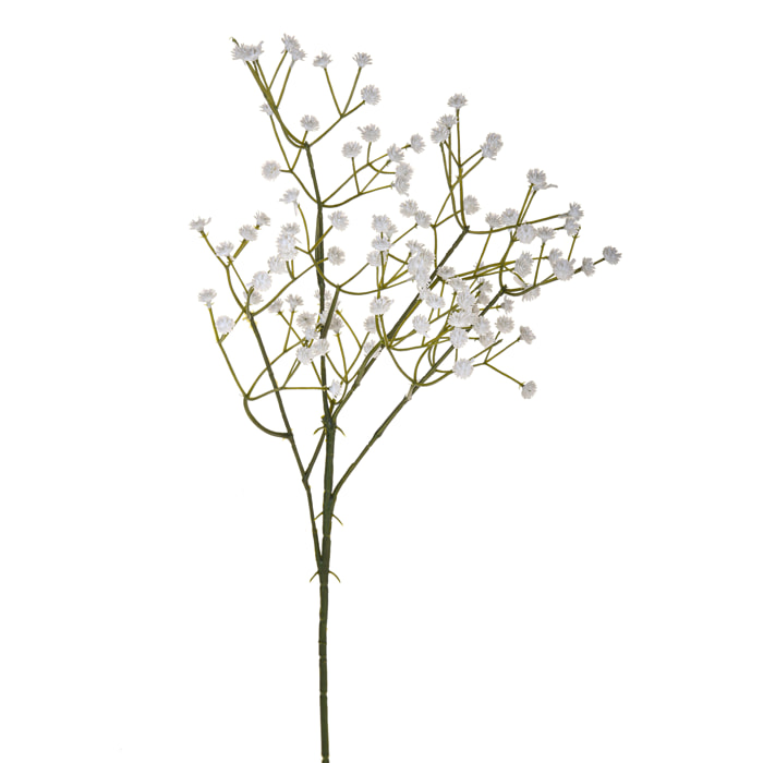 Ramo Di Gypsophila. Altezza 59 Cm - Pezzi 24 - 14X60X6cm - Colore: Bianco - Bianchi Dino - Fiori Artificiali