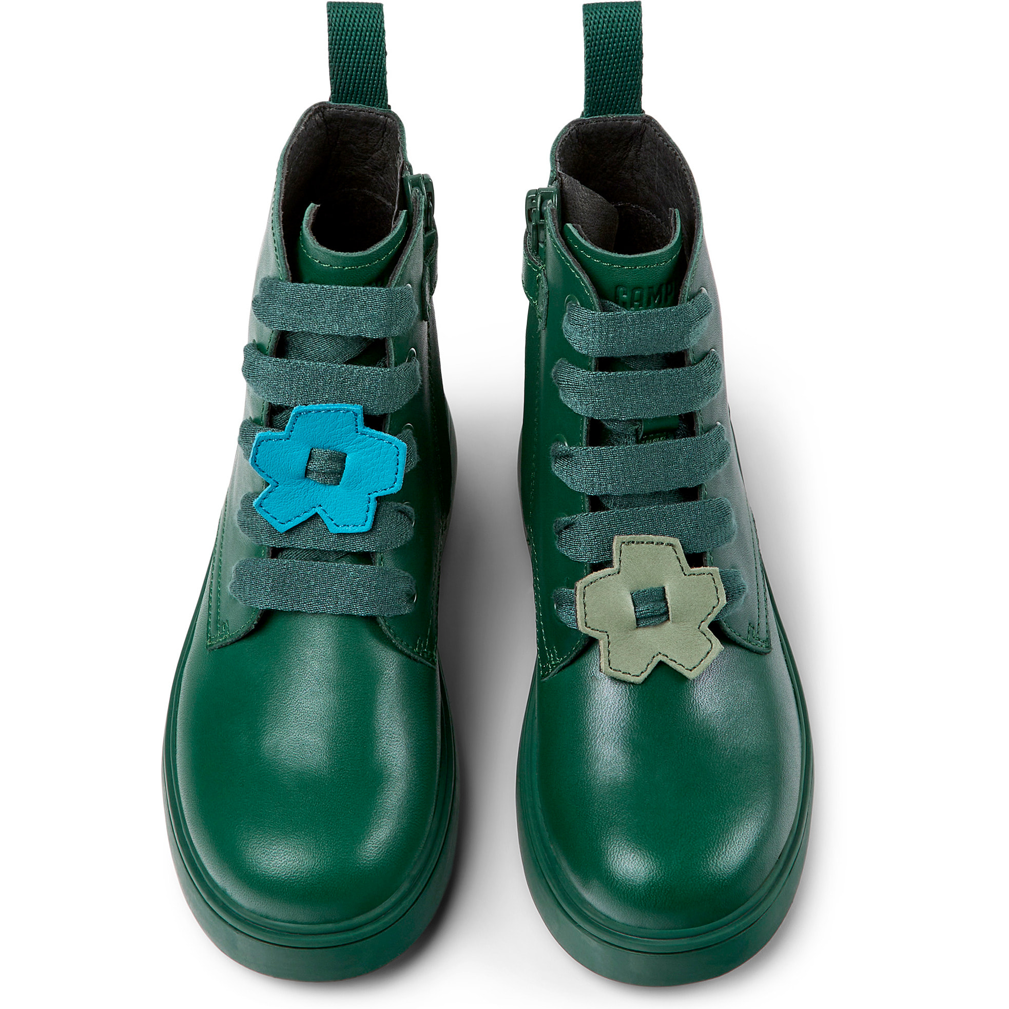 Stivaletti - CAMPER Norte Twins - Verde - Pelle liscia