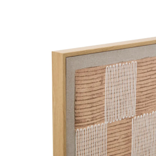 Toile imprimée Baka 30x40cm marron