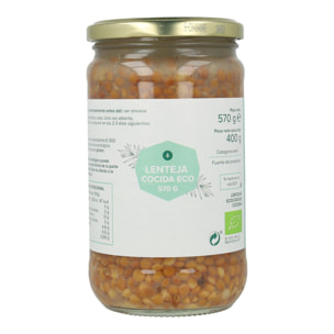 PLANETA HUERTO | Lenteja Cocida ECO 570 g - Lista para Consumir, Nutritiva y Baja en Calorías