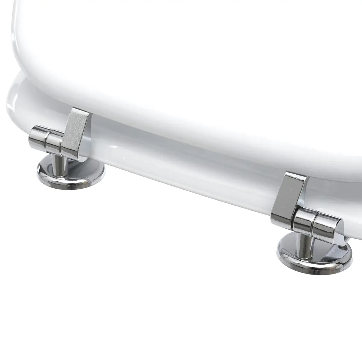 Abattant WC blanc en bois