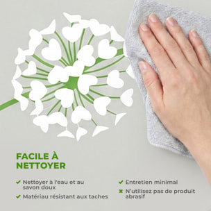 Stickers Muraux décoration adhésifs Fleurs pisenlits en coeurs