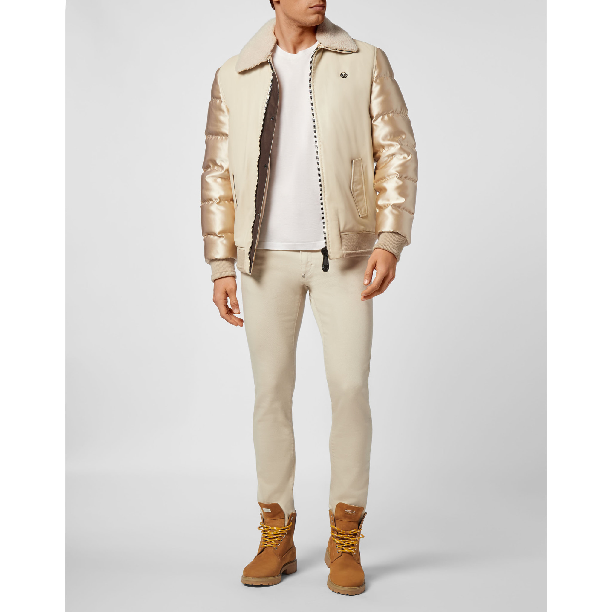 PHILIPP PLEIN Bomber de cuero