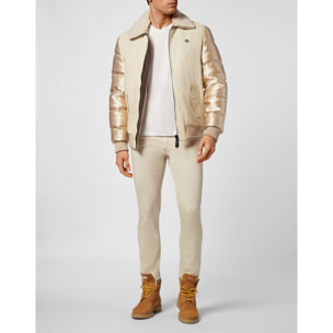 PHILIPP PLEIN Bomber de cuero