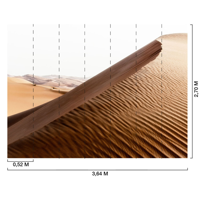 Papier peint panoramique dune du moyen orient Intissé