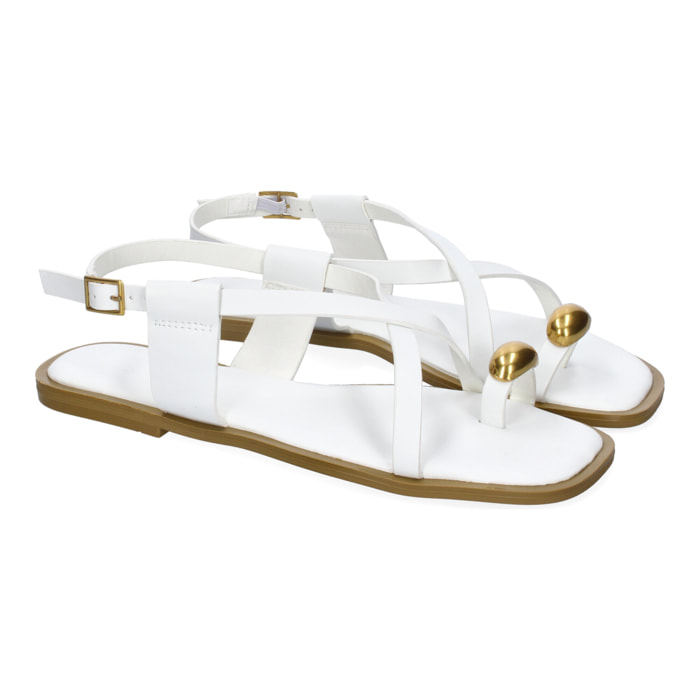 Sandalias Planas de Mujer, Diseño Comodo y Elegante con Cierre de Hebilla Ajustable