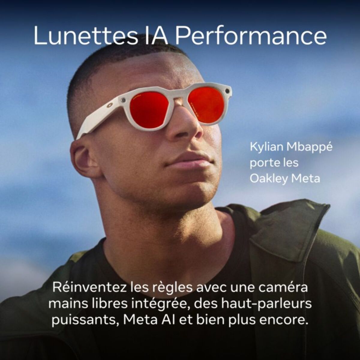 Lunettes connectées META Oakley HSTN Full Clear Tansitions Gs Gris